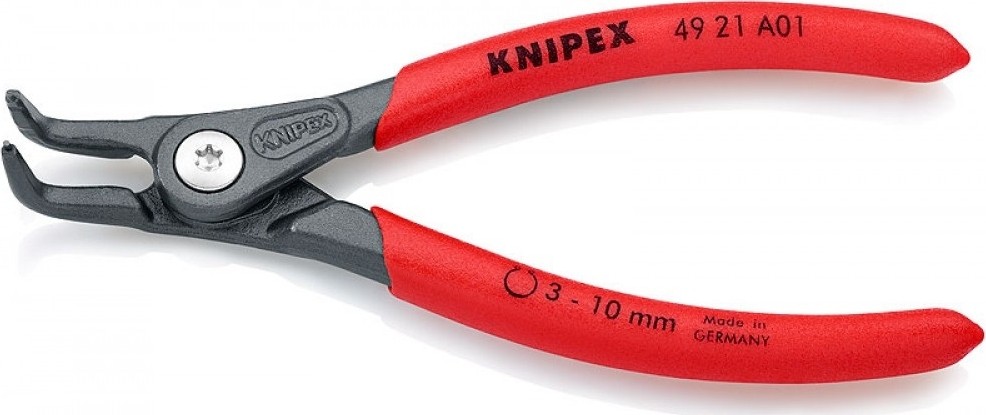 Щипцы KNIPEX KN-4921A41SB прецизионные для внешних стопорных колец