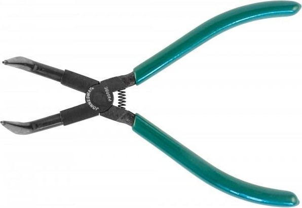 Щипцы загнутые для стопорных колец JONNESWAY P9508C с удлиненными губками 216 мм 048933