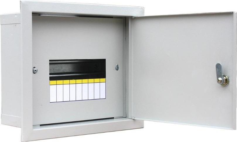 Щит металлический распределительный RUCELF ЩРВ-9 IP31 (250х300х130) встраиваемый ЩРВ-9 IP31