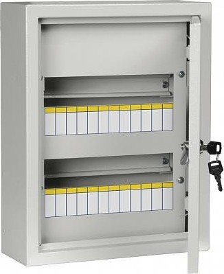 Щит металлический распределительный IEK ЩРн-24 (410х330х120мм) IP54  MKM11-N-24-54-Z