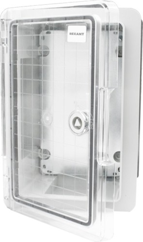 Щит REXANT 11-0410 пластиковый ЩМПп с прозрачной дверцей