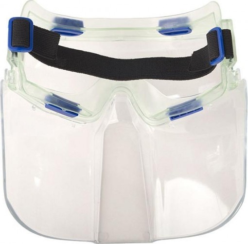 Щиток защитный Sturm 8050-05-04 очки прозрачные, с непрям. вентиляцией, 2мм полика - изображение 3