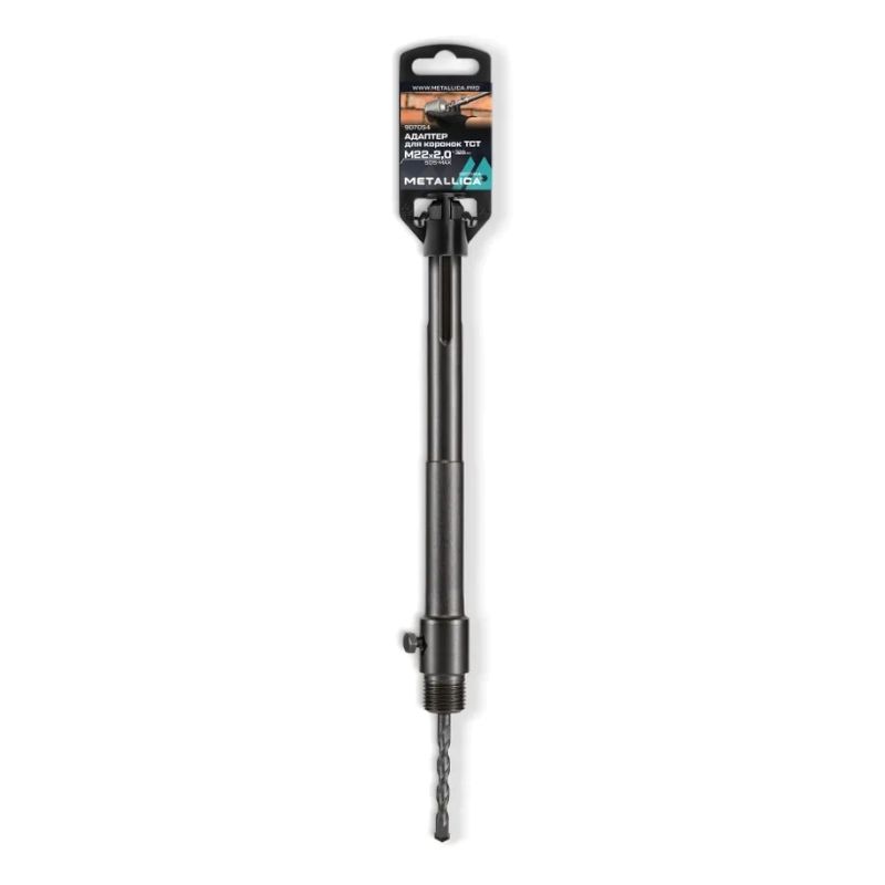Адаптер SDS-max METALLICA Optima 320/160 мм, для коронок тв. спл. М22х2,0 мм, с сверлом