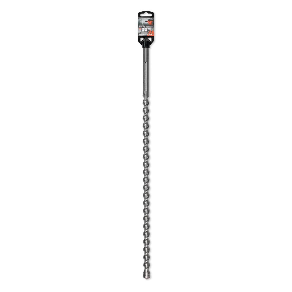 Бур по бетону SDS-max METALLICA Ultra 22 х670/530 мм, Х-напайка, 2 спирали