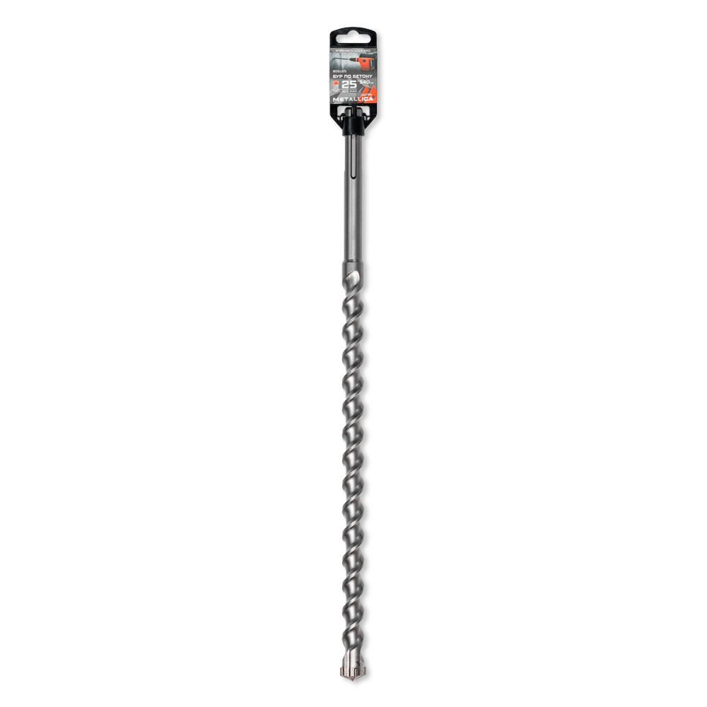 Бур по бетону SDS-max METALLICA Ultra 25 х540/400 мм, Х-напайка, 2 спирали