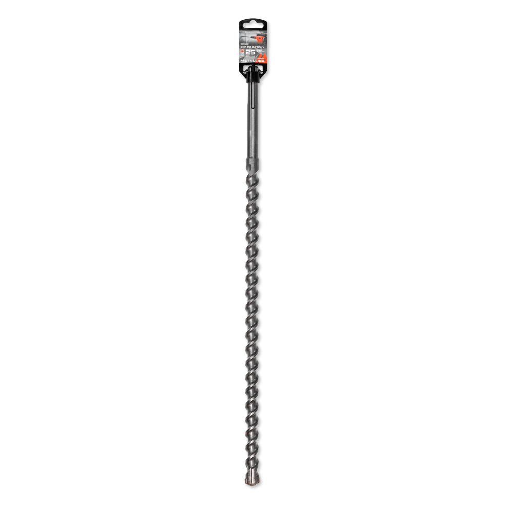 Бур по бетону SDS-max METALLICA Ultra 25 х670/530 мм, Х-напайка, 2 спирали
