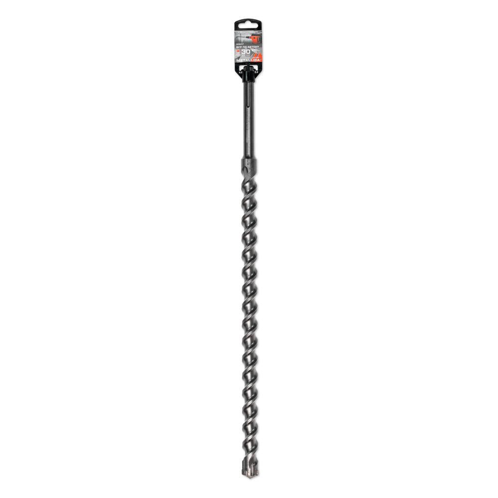 Бур по бетону SDS-max METALLICA Ultra 30 х670/530 мм, Х-напайка, 2 спирали