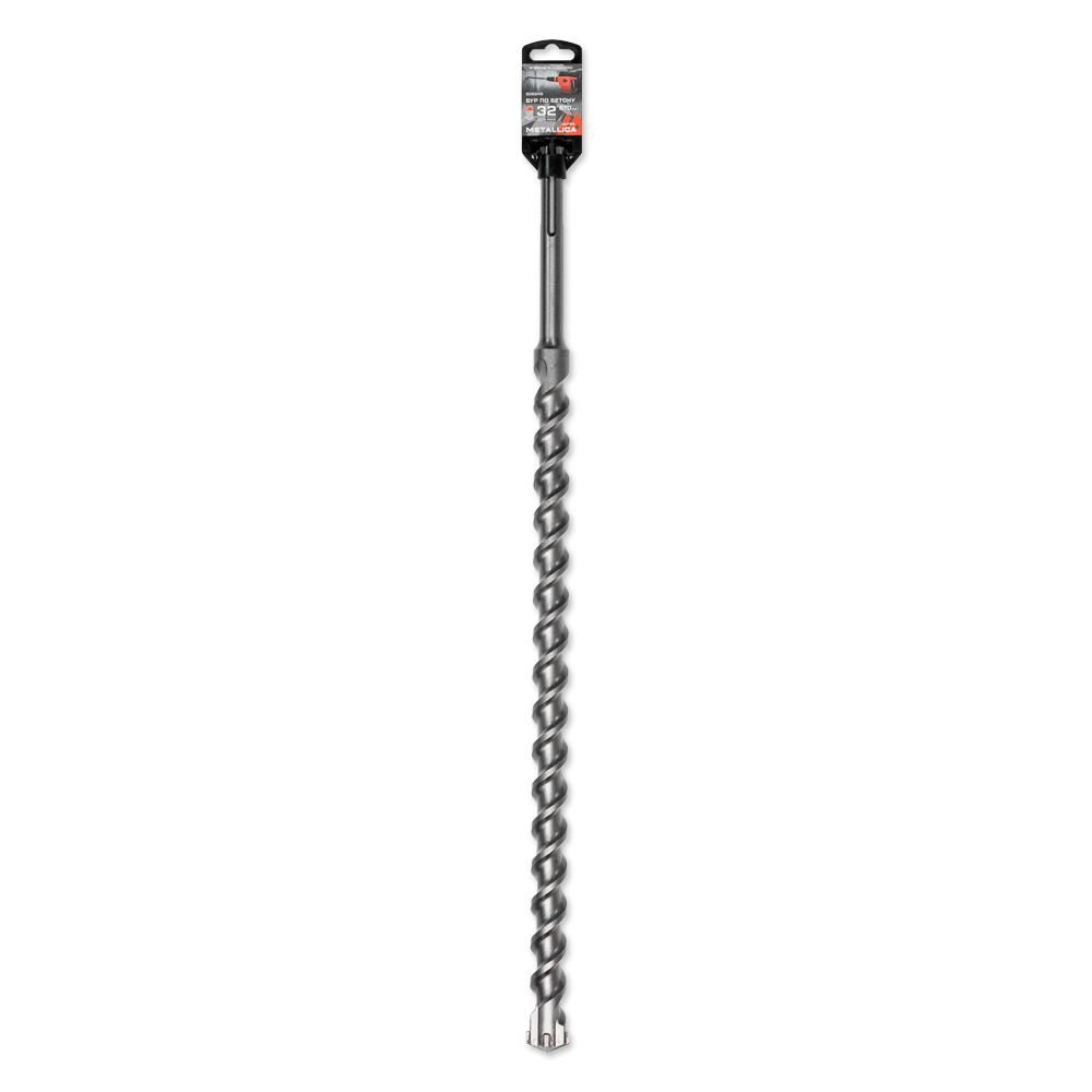 Бур по бетону SDS-max METALLICA Ultra 32 х670/530 мм, Х-напайка, 2 спирали