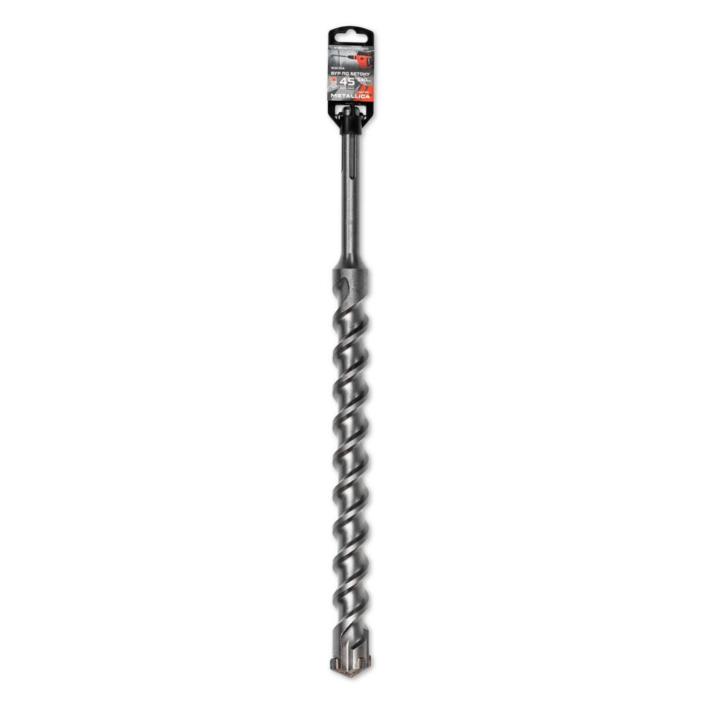Бур по бетону SDS-max METALLICA Ultra 45 х540/400 мм, Х-напайка, 2 спирали