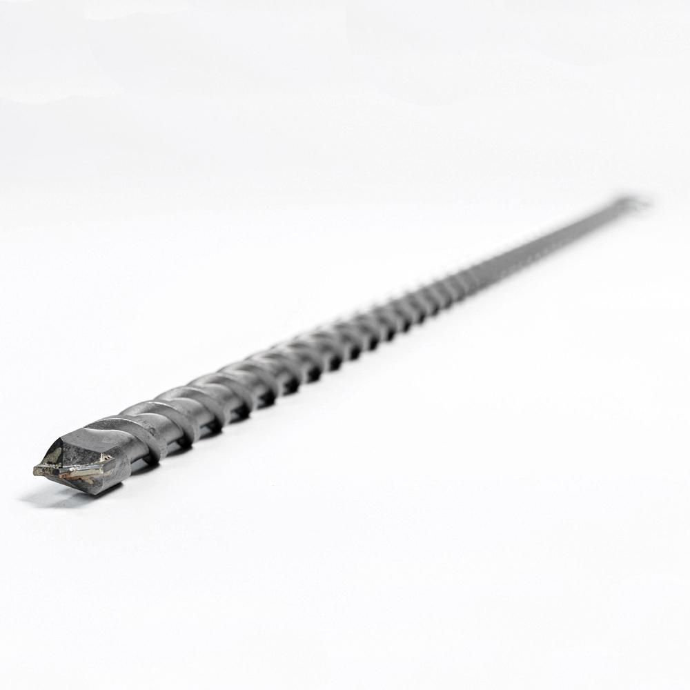 Бур по бетону SDS-plus METALLICA Optima 28х1200/1150 мм, напайка с центром, 2 спирали - изображение 2