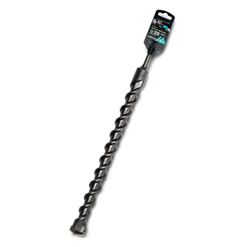 Бур по бетону SDS-plus METALLICA Optima 35х460/400 мм, напайка с центром, 2 спирали