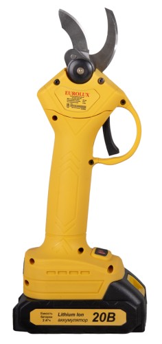 Секатор аккумуляторный EUROLUX CP-20Li-2K EA 2 АКБ и ЗУ 70/13/140 - изображение 2