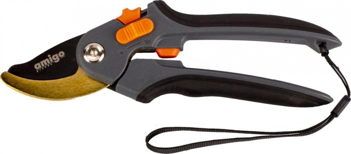 Секатор Amigo плосткостной лезвие из стали sk-5 76407