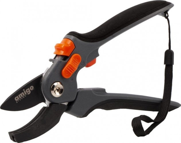 Секатор Amigo с наковаленкой лезвие из стали sk-5 76417 - изображение 2