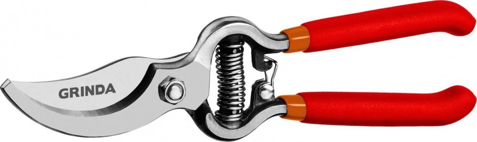 Секатор GRINDA G-3 G-3 цельнокованый, плоскостной, 200мм 423103