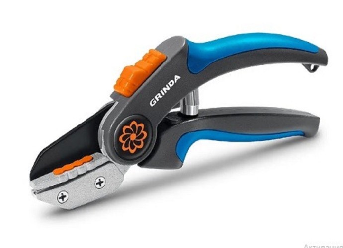 Секатор GRINDA P-56 205 мм, легированная сталь, двухкомп. рукоятки 423456 - изображение 2