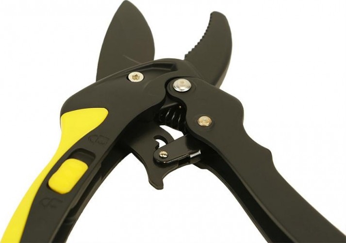 Секатор HANSKONNER HK3012-07-23 200 мм с храп механиз алюмин ручка верх. лезвие с - изображение 4