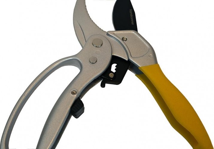 Секатор HANSKONNER HK3012-07-20 ручной 205 мм с храповым механизмом алюмин. ручка - изображение 2