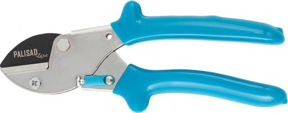 Секатор PALISAD 605 235 с наковальней, 170 мм, усиленный, рукоятки в пвх-о 605235