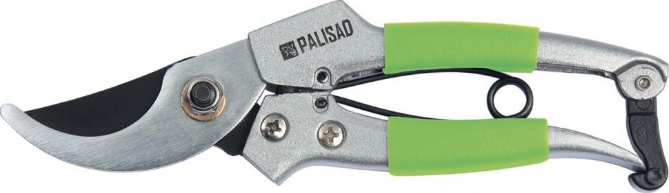 Секатор PALISAD прямого реза,  металлические обрезиненные рукоятки 60503 60503