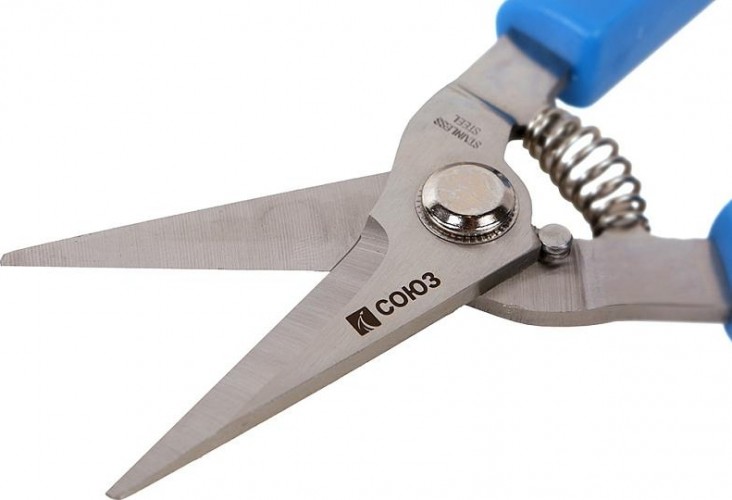 Секатор ручной 160мм СОЮЗ 3012-04-07C пластиковая ручка, ремешок на руку - изображение 5