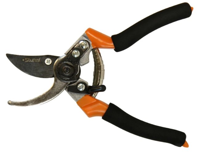 Секатор Sturm 3012-04-20 205 мм, верхн. лезвие с тефлон. покрытием