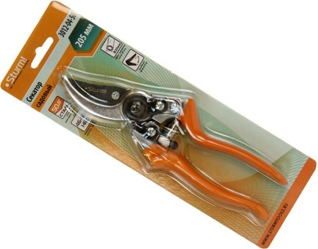Секатор Sturm 3012-04-50 205 мм, верхн. лезвие с тефлон. покрыт - изображение 4