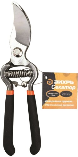 Секатор ВИХРЬ 73/7/3/1 200мм., возвратная пружина, обрезинен. рукоятки(6) - изображение 4