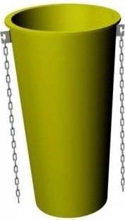 Секция мусоропровода с цепями