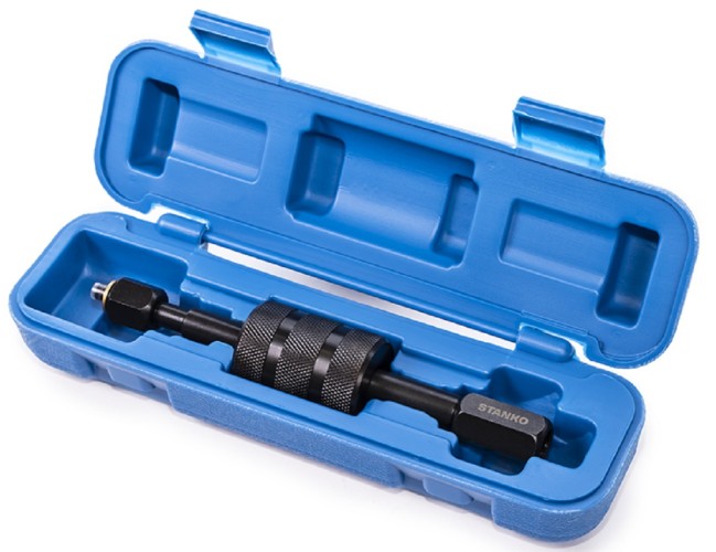 Съемник дизельных форсунок СТАНКОИМПОРТ ST814 с обратным молотком и адаптерами