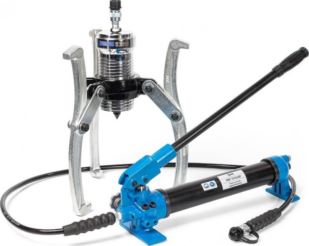 Съемник гидравлический КВТ СГН-30 с выносным насосом, усилие 30 тонн 84632