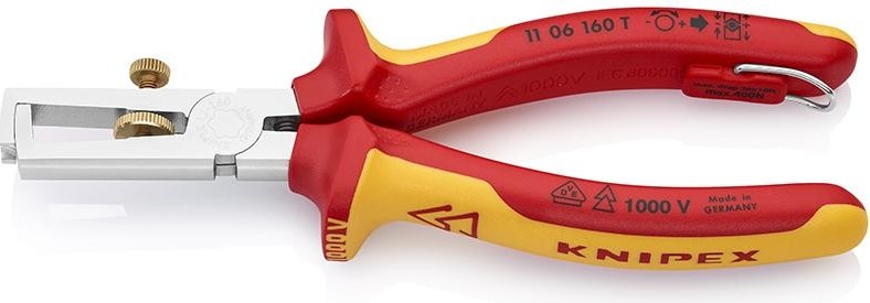 Съемник изоляции диэлектрический KNIPEX 1106160T 1000 V, 160 мм KN-1106160T