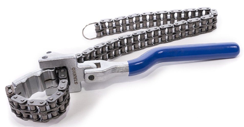Съемник масляных фильтров STANKO ST125 цепной с поворотной ручкой, 60-160 мм