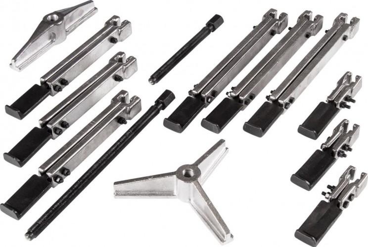 Съемник подшипников AFFIX 2-х и 3-х захватный, 13 предметов, кейс AF10412012C - изображение 3