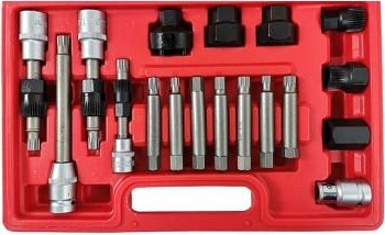 Съемник шкива генератора AE&amp;T TA-A1087 (18 предметов, полный набор) - изображение 3