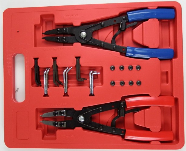 Съемник стопорных колец AE&T TA-H1036 2 шт со сменными носами 10"