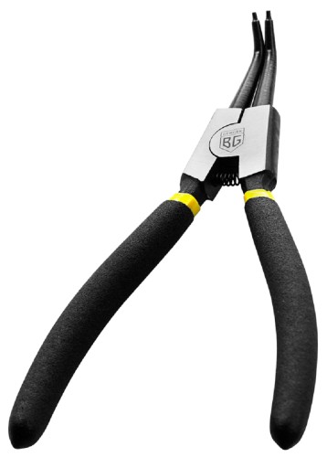 Съемник стопорных колец BERGER BG1227 загнутый для внешних (разжимание) 180 мм