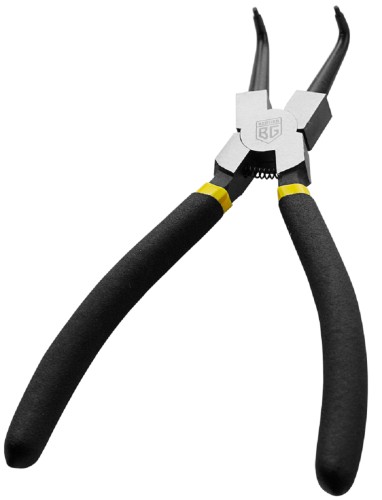 Съемник стопорных колец BERGER BG1230 загнутый для внутренних (сжимание) 230 мм