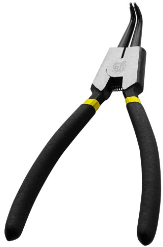 Съемник стопорных колец BERGER BG1228 загнутый для внешних (разжимание) 230 мм