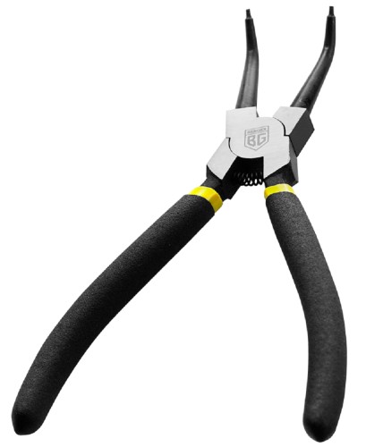 Съемник стопорных колец BERGER BG1229 загнутый для внутренних (сжимание) 180 мм