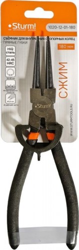 Съемник стопорных колец Sturm 1020-12-01-180 180мм, прямые губки, сжим