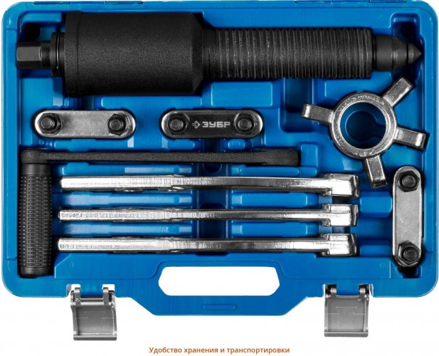 Съемник ЗУБР Профессионал редукторный универсальный, 10 т 43301-10 - изображение 4