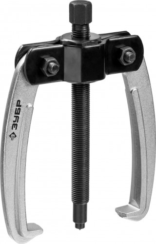 Съемник ЗУБР Профессионал шарнирный 2-захватный с серповидными захватами, 160 мм 43322-160