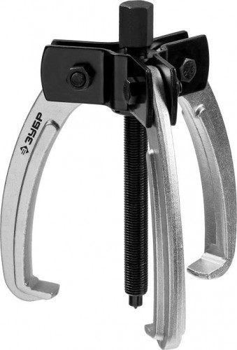 Съемник ЗУБР Профессионал шарнирный 3-захватный с серповидными захватами, 160 мм 43323-160