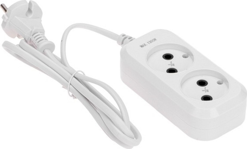 Сетевой фильтр Proconnect 13-4200 2 гнезда, 1,5м, 2х0,75мм², б/з, белый - изображение 3