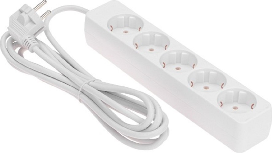 Сетевой фильтр Proconnect 13-4212 5 гнезд, 3м, 3х0,75мм², с/з, белый