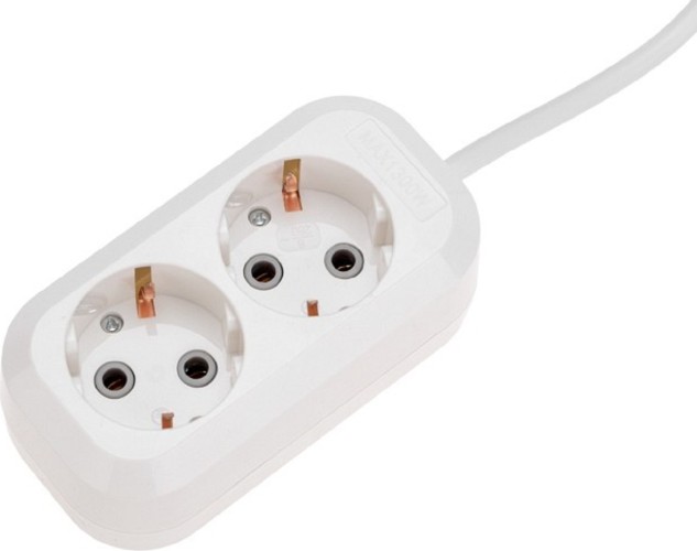 Сетевой фильтр Proconnect 13-4203 2 гнезда, 3м, 3х0,75мм², с/з, белый - изображение 2