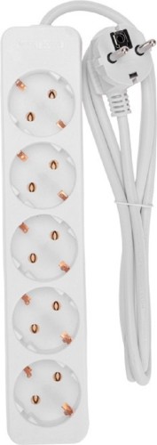 Сетевой фильтр Proconnect 13-4211 5 гнезд, 1,5м, 3х0,75мм², с/з, белый - изображение 2