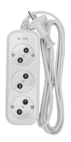 Сетевой фильтр Proconnect 13-4206 3 гнезда, 3м, 2х0,75мм², б/з, белый - изображение 3