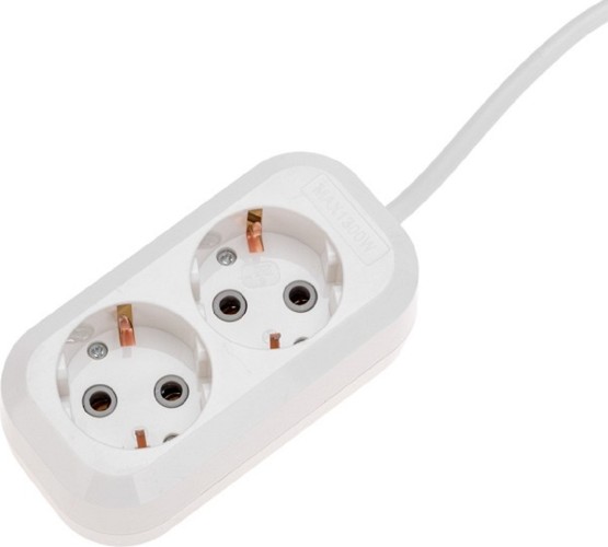 Сетевой фильтр Proconnect 13-4204 2 гнезда, 5м, 3х0,75мм², с/з, белый - изображение 2